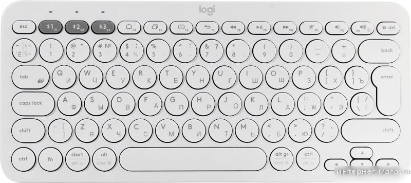 Клавиатура Logitech Multi-Device K380 Bluetooth 920-009163 (белый)