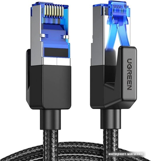 Кабель Ugreen NW153 80430 RJ45 - RJ45 (1.5 м, черный)