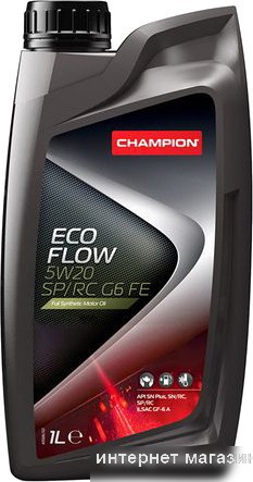 Моторное масло Champion Eco Flow 5W-20 SP/RC G6 FE 1л