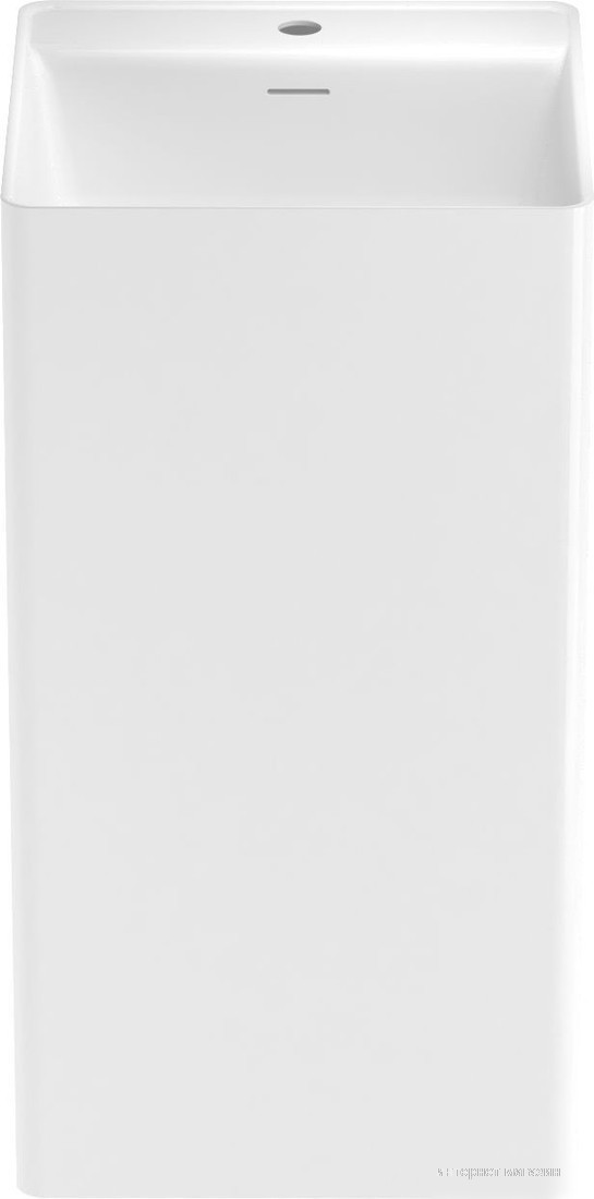 Умывальник Wellsee Pure BY Wellsee 230714000 (отдельностоящий, с отверстием под смеситель, глянцевый белый)
