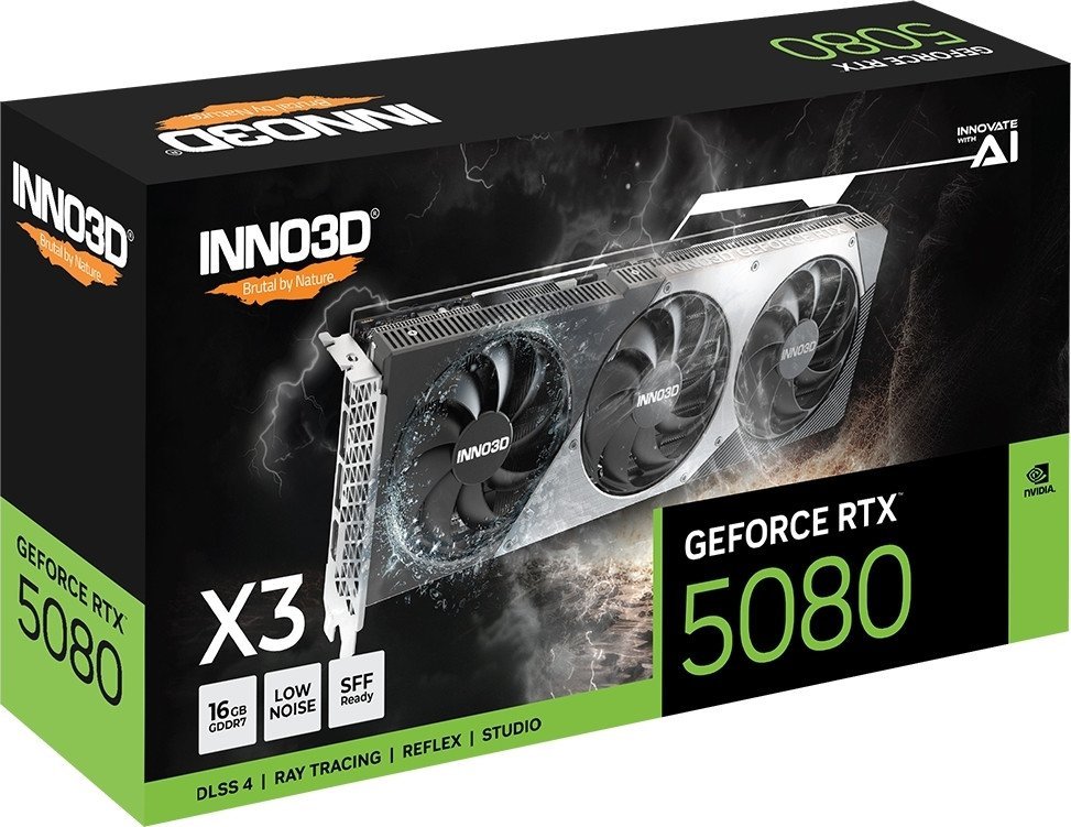Видеокарта Inno3D GeForce RTX 5080 X3 N50803-16D7-176068N