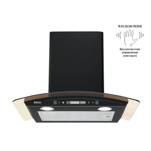 Кухонная вытяжка Backer QD60E-MC Black 12K