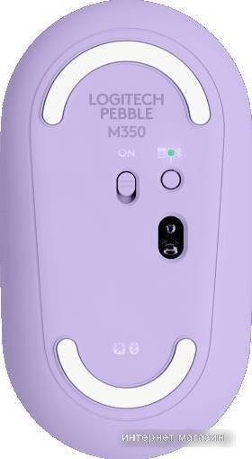 Мышь Logitech M350 Pebble (лавандовый)