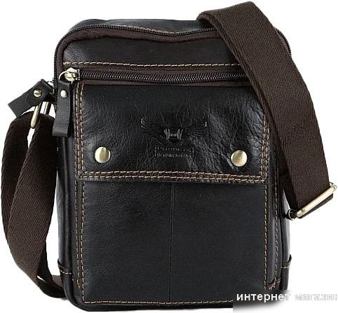 Мужская сумка Poshete 196-9024-DBW (коричневый)