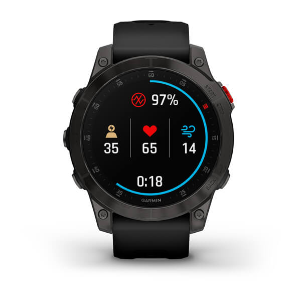 Умные часы Garmin Epix Sapphire Gen 2 (черный титан/черный)