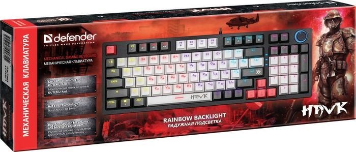 Клавиатура Defender Hawk GK-418 (Outemu Red)