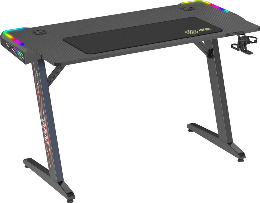Геймерский стол CACTUS CS-GTZ-BK-RGB