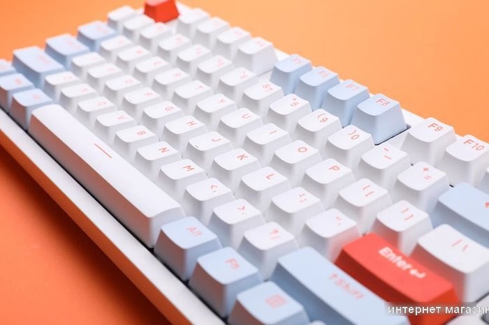 Клавиатура Dareu A87X (Dareu Blue Sky V3, белый/синий)