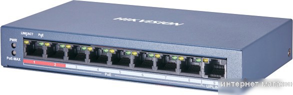Неуправляемый коммутатор Hikvision DS-3E0109P-E/M(B)