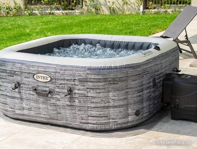 Надувной бассейн Intex Greystone Deluxe 28452 (196х71)