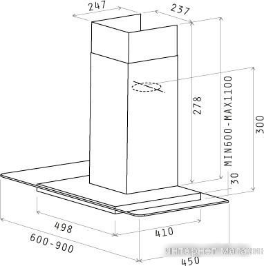 Кухонная вытяжка Elica FLAT GLASS IX/A/60