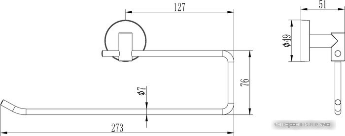 Держатель для бумажных полотенец Ledeme L1703-2