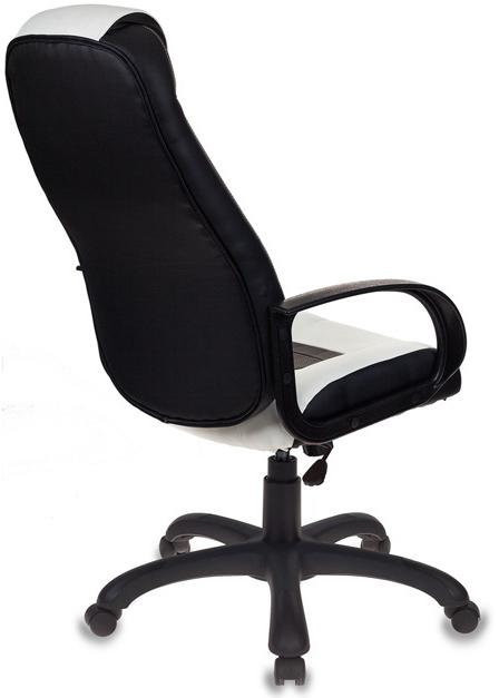 Кресло Бюрократ VIKING-8/WH+BLACK (белый/черный)