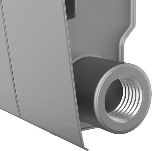 Биметаллический радиатор Royal Thermo BiLiner 350 Silver Satin (6 секций)