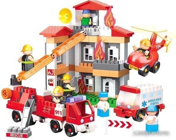 Bauer Fireman 743 Набор Тушение пожара Все включено!