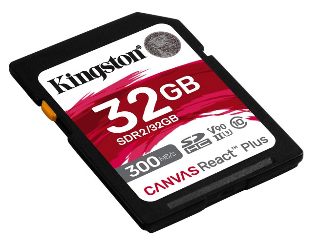 Карта памяти Kingston Canvas React Plus SDHC 32GB