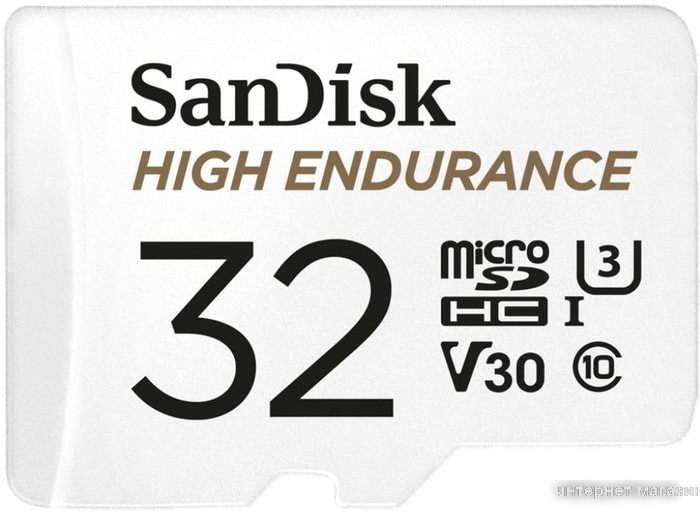 Карта памяти SanDisk High Endurance microSDHC SDSQQNR-032G-GN6IA 32GB (с адаптером)