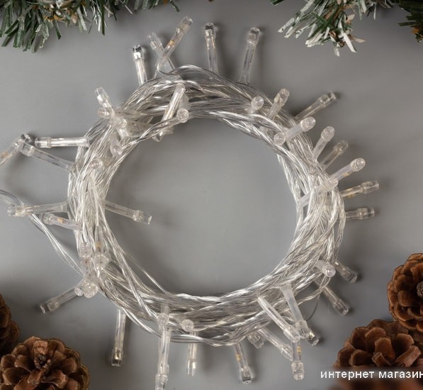 Гирлянда Luazon Нить 50 LED 5м (красный) 3556762