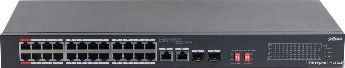Неуправляемый коммутатор Dahua S3226-24ET-375