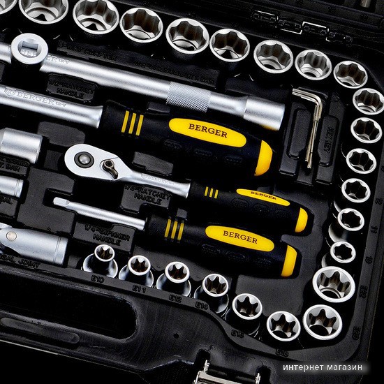 Универсальный набор инструментов Berger BG108-1214 (108 предметов)
