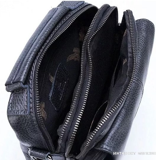 Мужская сумка Poshete 196-9068-49-BLK (черный)