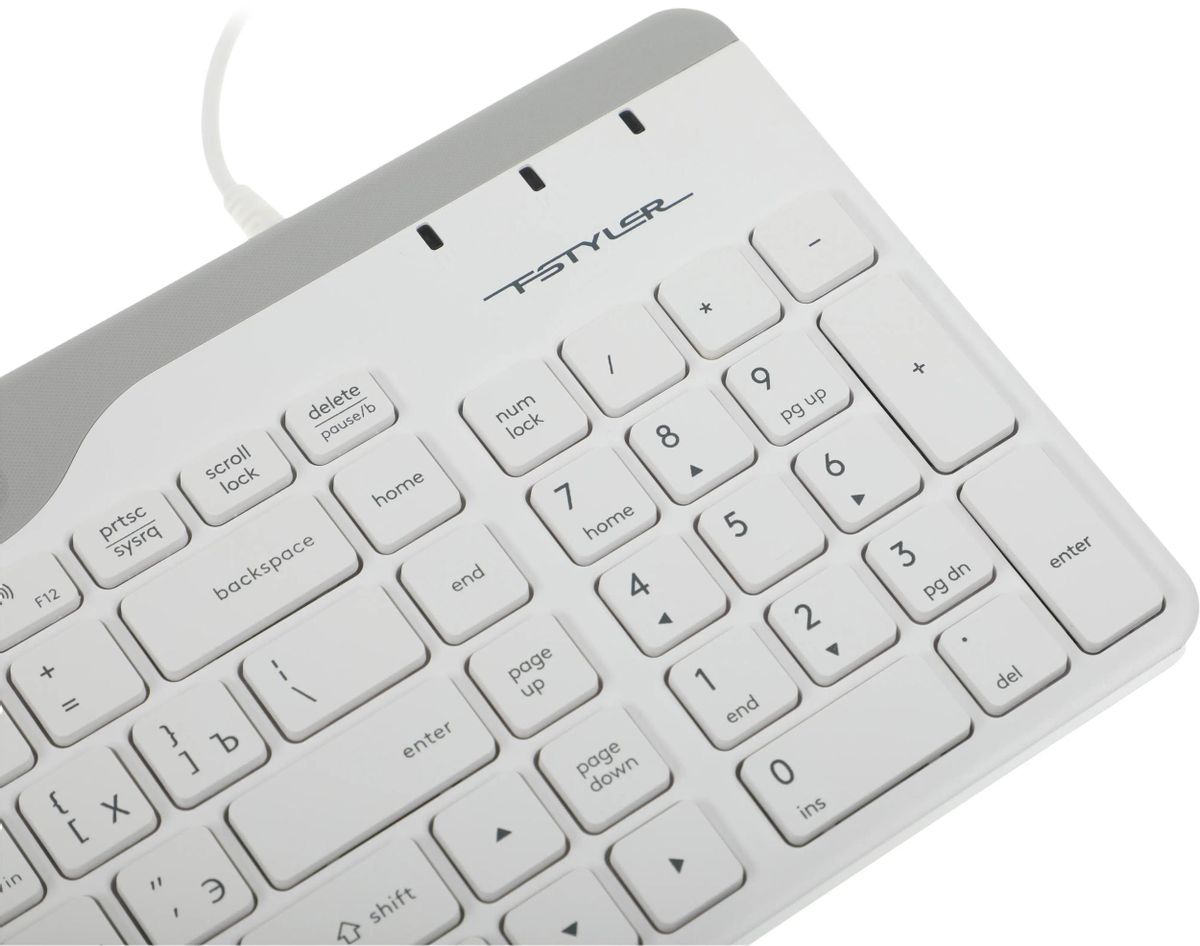 Клавиатура A4Tech Fstyler FK25 (белый/серый)