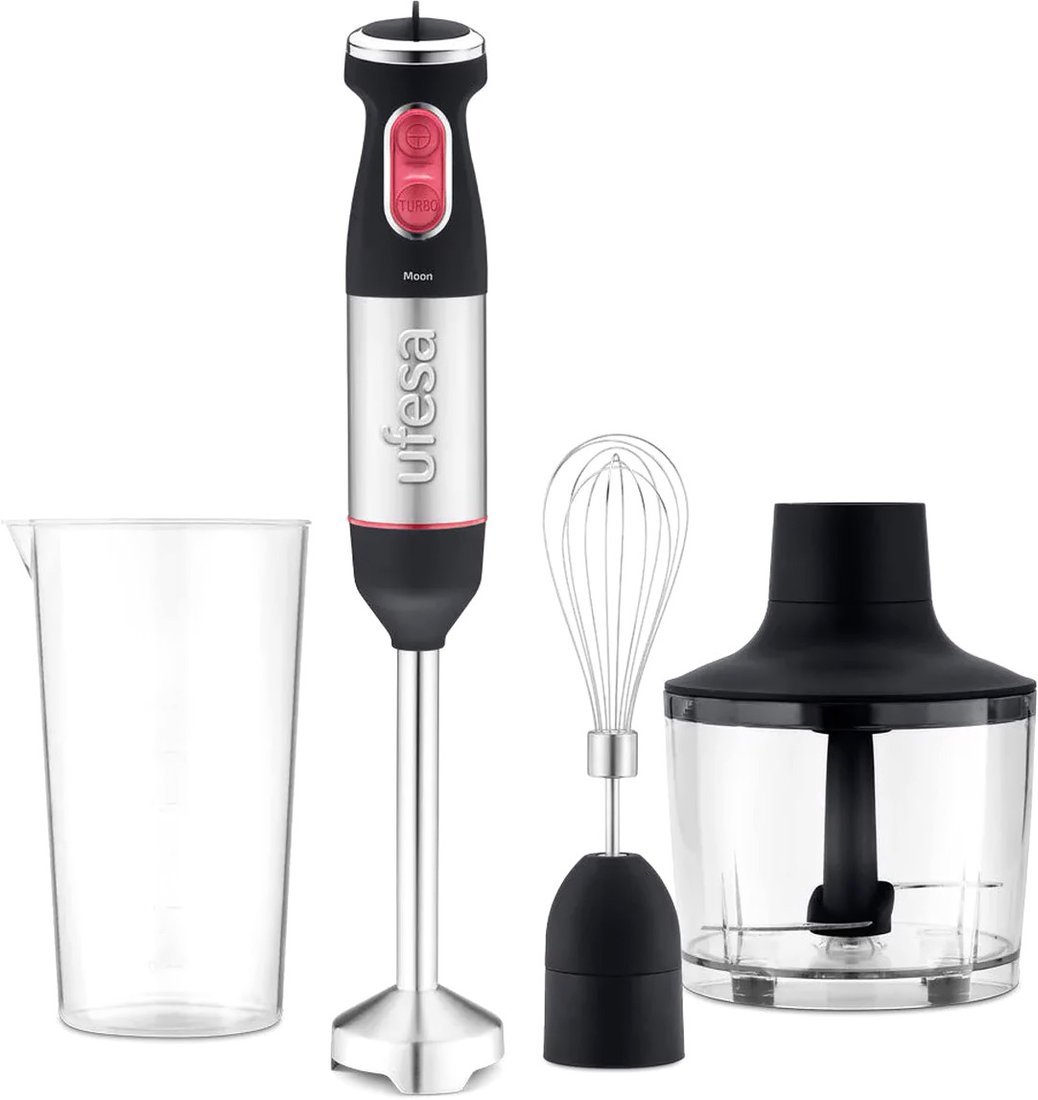Ufesa Batidora de mano 1000W Moon Max con accesorios