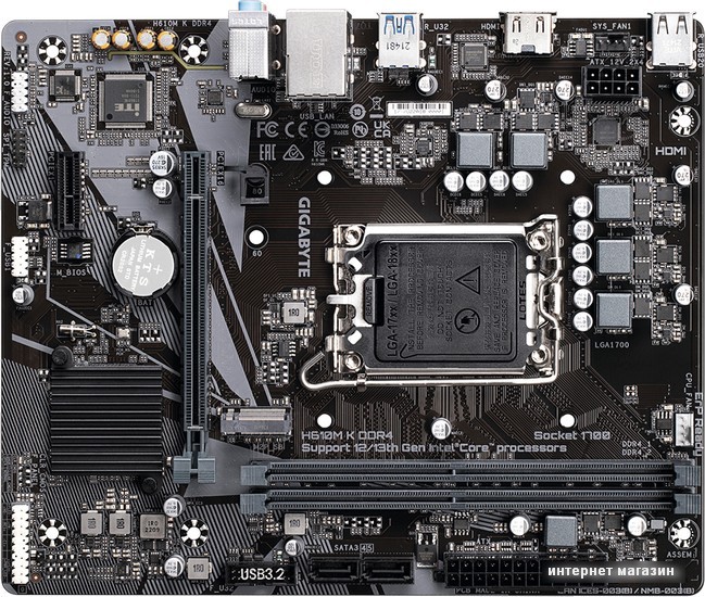 Материнская плата Gigabyte H610M K DDR4