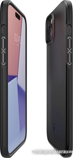 Чехол для телефона Spigen Thin Fit для iPhone 15 ACS06776 (черный)