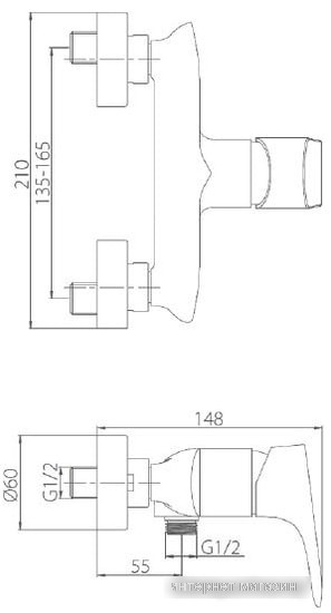Смеситель Damixa Palace Grand 462000000