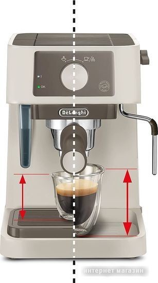 Рожковая помповая кофеварка DeLonghi Stilosa EC235.CR