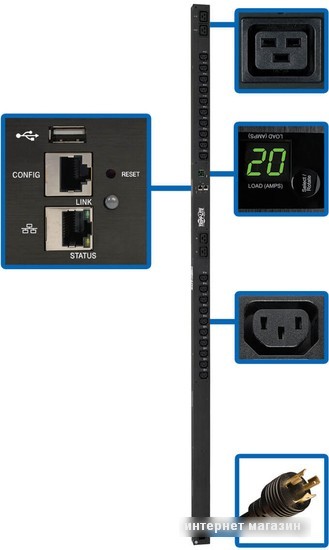Блок распределения питания Tripp Lite PDUMV20HVNETLX