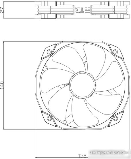 Вентилятор для корпуса Thermalright TL-D14S ARGB