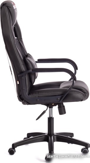 Кресло TetChair Driver (иск. кожа/ткань, черный/черный)