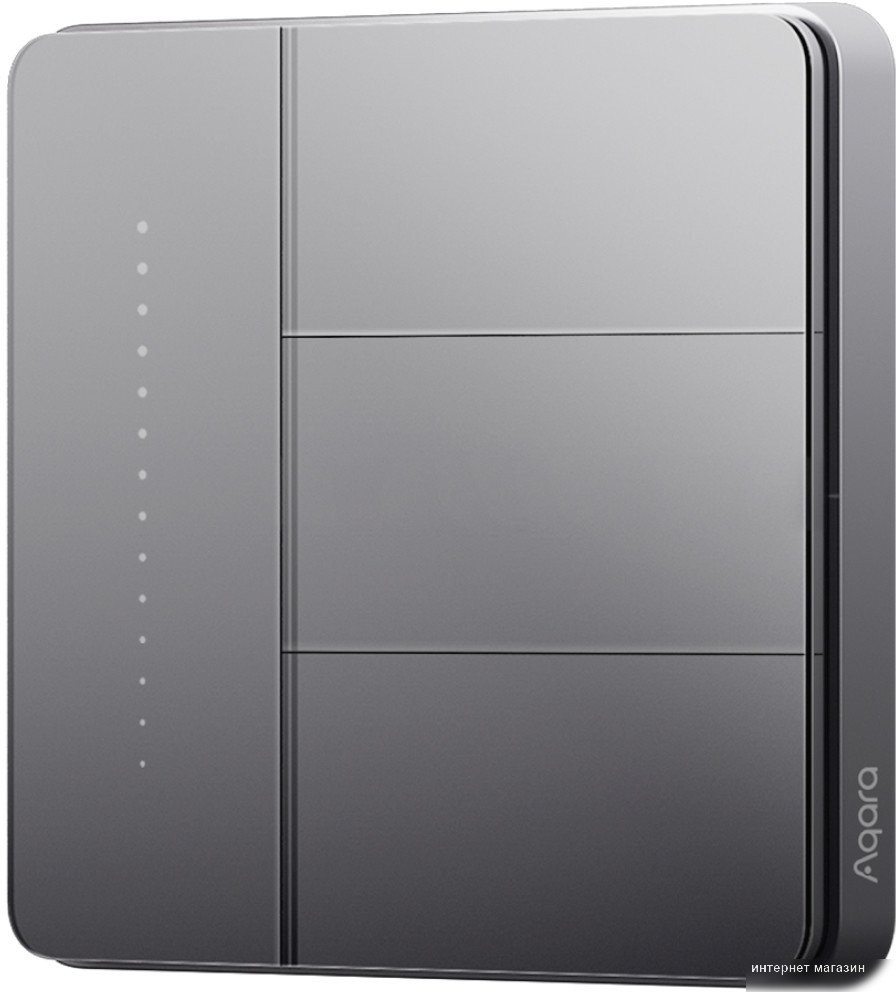 Выключатель Aqara Z1 Pro 3 клавиши (графитовый)