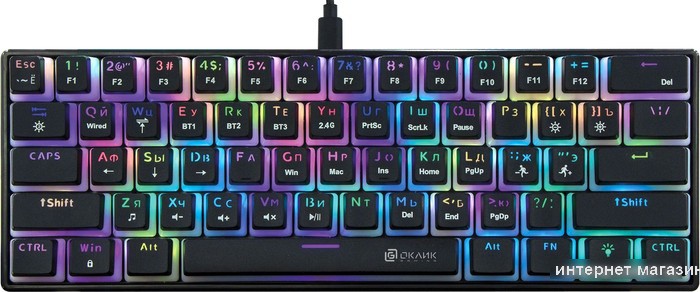 Клавиатура Oklick K763W (черный)
