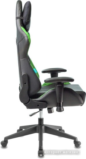 Кресло Бюрократ Viking 5 Aero (черный/зеленый)
