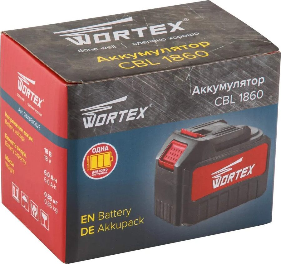 Аккумулятор Wortex CBL 1860 CBL18600029 (18В/6 Ah)