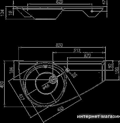 Умывальник Ravak Avocado левый 85x45 [XJ1L1100000]