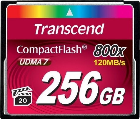Карта памяти Transcend 800x CompactFlash Premium 256GB (TS256GCF800)