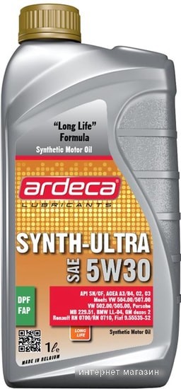 Моторное масло Ardeca SYNTH-ULTRA 5W-30 1л