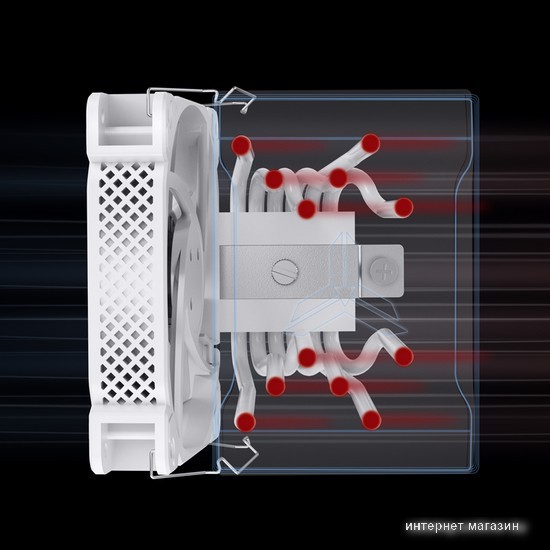 Кулер для процессора Jonsbo HX6240 White