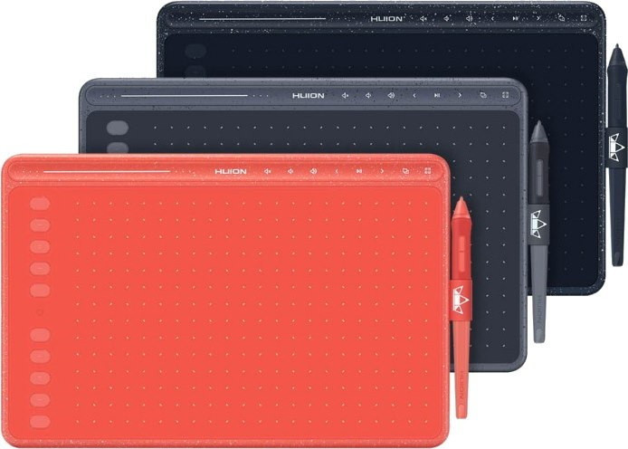 Графический планшет Huion HS611 (коралловый красный)