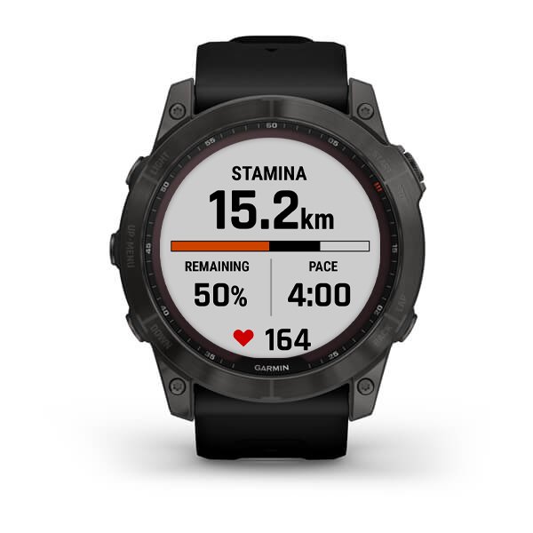 Умные часы Garmin Fenix 7X Sapphire Solar 51 мм (серый карбон/черный)