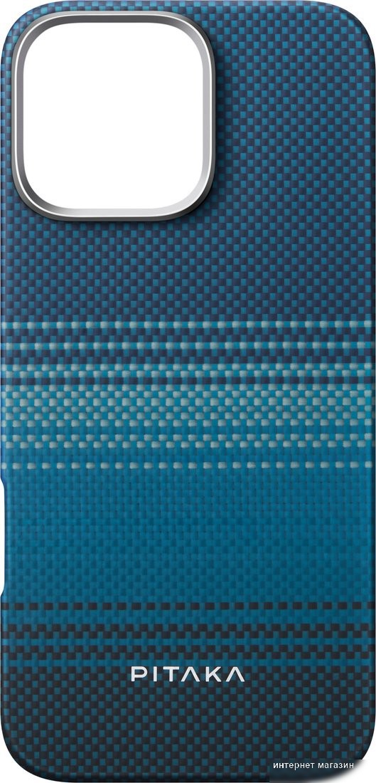 Чехол для телефона Pitaka Tactile Woven для iPhone 16 Pro (синий)