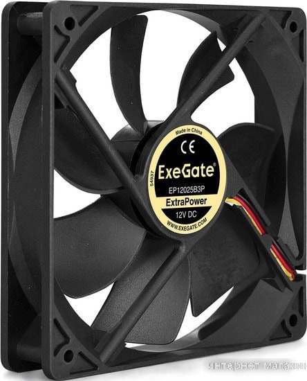 Вентилятор для корпуса ExeGate ExtraPower EP12025B3P EX283386RUS