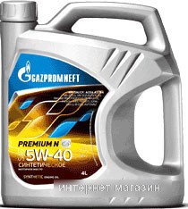 Моторное масло Gazpromneft Premium N 5W-40 4л
