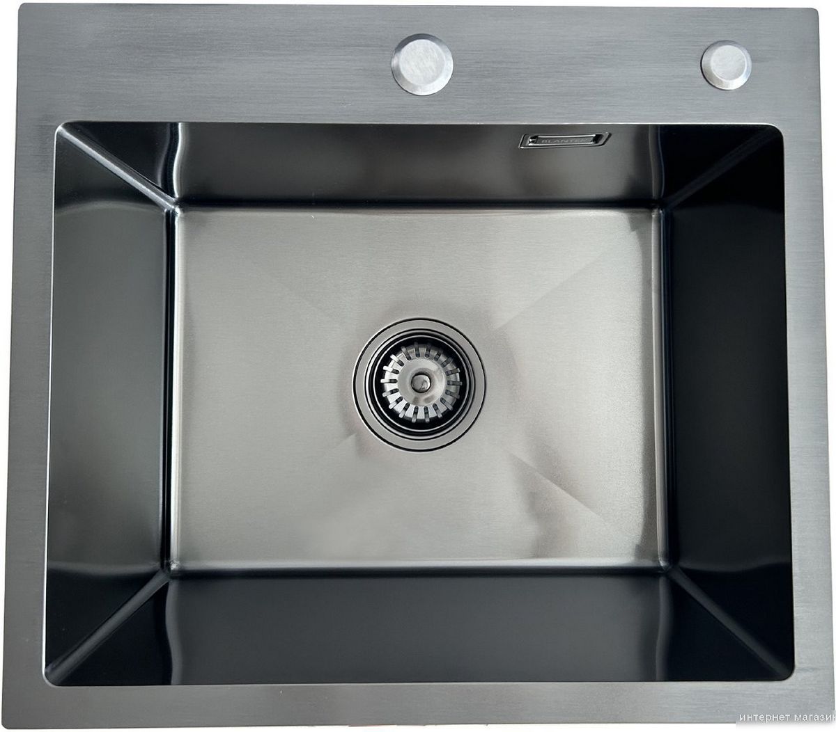 Кухонная мойка Blantek LS-5848B Nano black