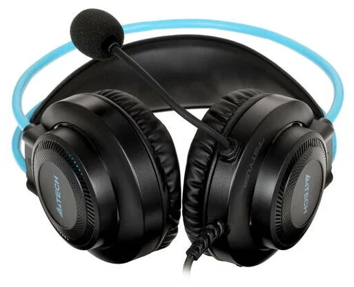 Наушники A4Tech Fstyler FH200i (черный/голубой)
