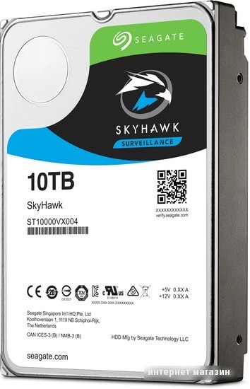 Жесткий диск Seagate SkyHawk AI 10TB ST10000VE000